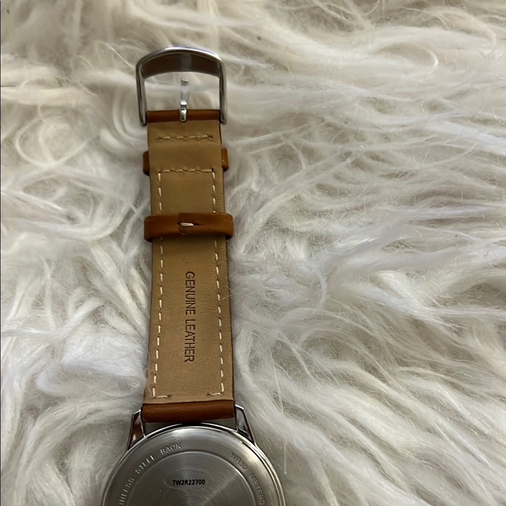 Timex Classic Silver and Tan Watch - Picture 6 of 6